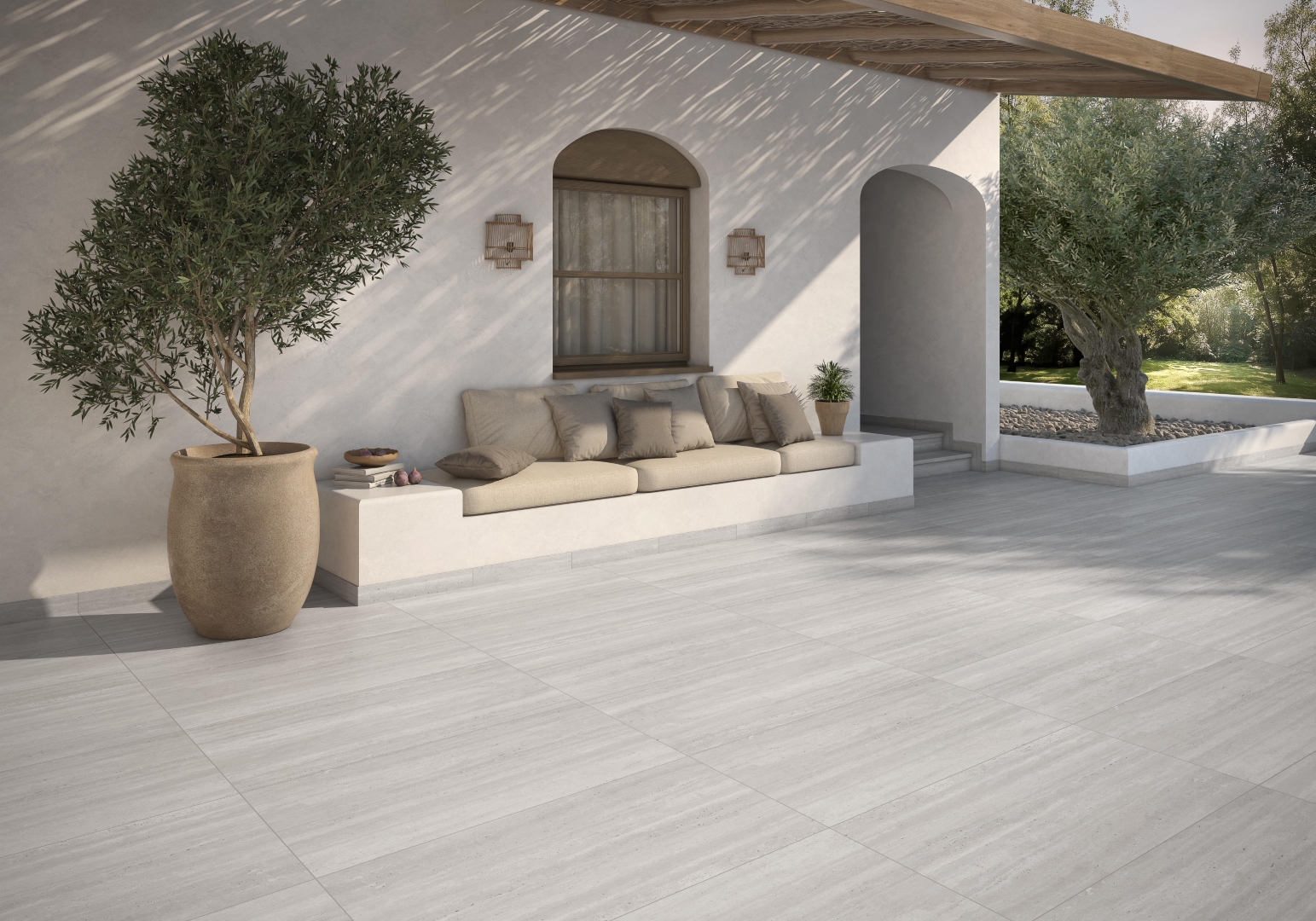 906710 Base Travis Beige Liso Rect. 59.7x119.7 Gres de Aragon фото 5