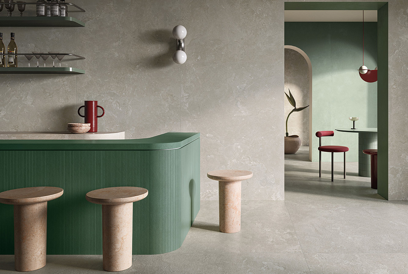 DR05BAR Dorset Tortora Cross Cut Ribbed SQ. 60x120 Italgraniti