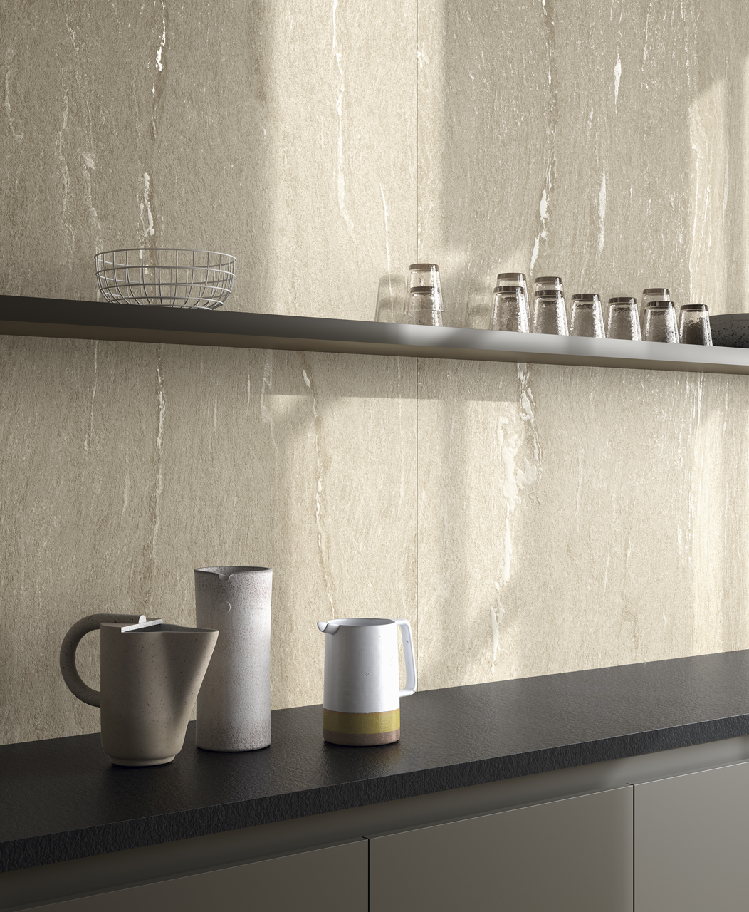 ALP002 Alpine Taupe Vein 3D Texture 60x120 Fondovalle