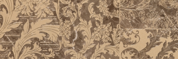 240727 FASCIA PATCHWORK MARRONE 19,5x58,5 Versace (Gardenia Orchidea)