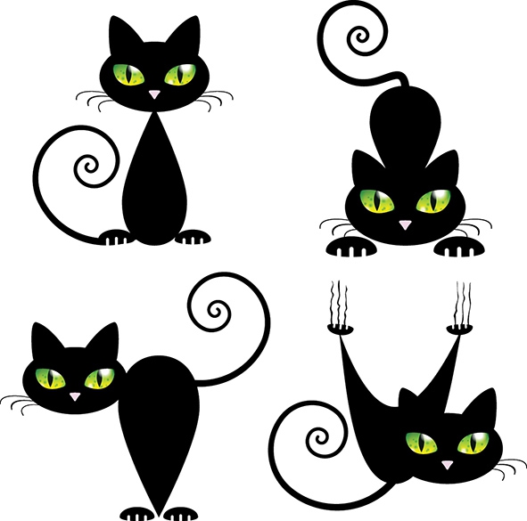 Декор Black cat 2 10х10 Артвалентто