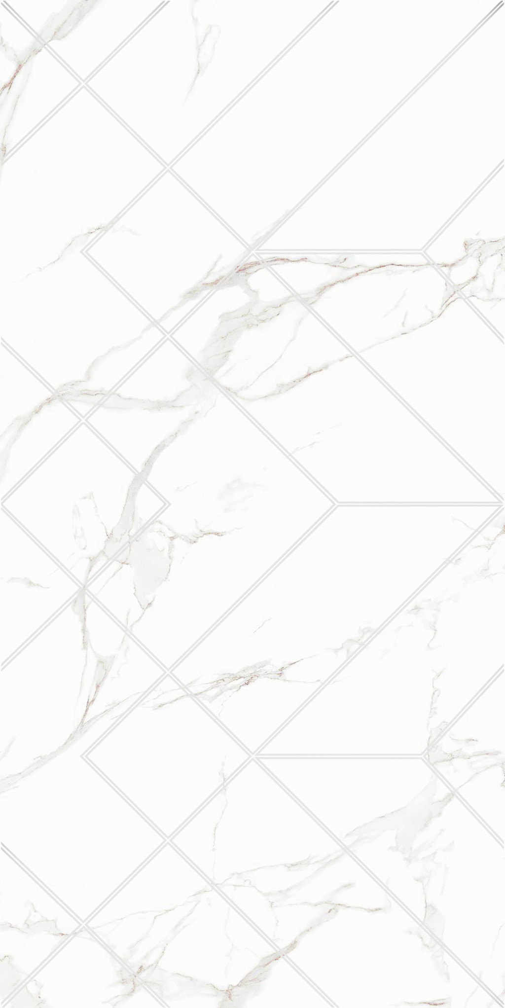 0105 Amuletto White Decor 25x50 Eurotile Ceramica