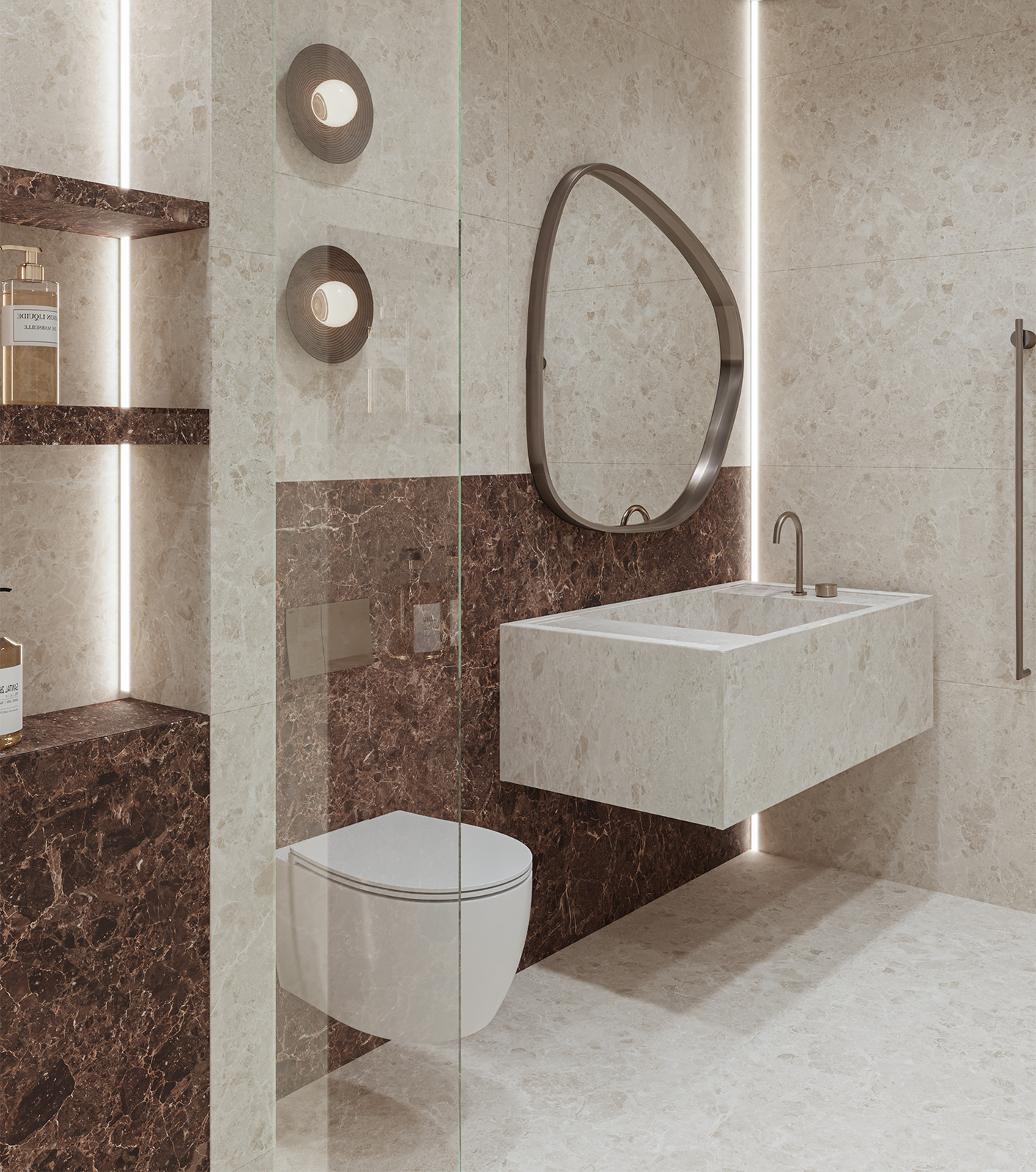 Neo Emperador Bianco Decor Satin 60x120 Staro фото 28