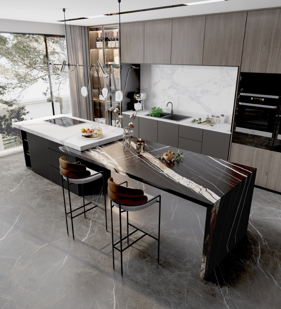 Roman Niello Matt Спеченный камень 1600x3200x20 Delfone фото 2