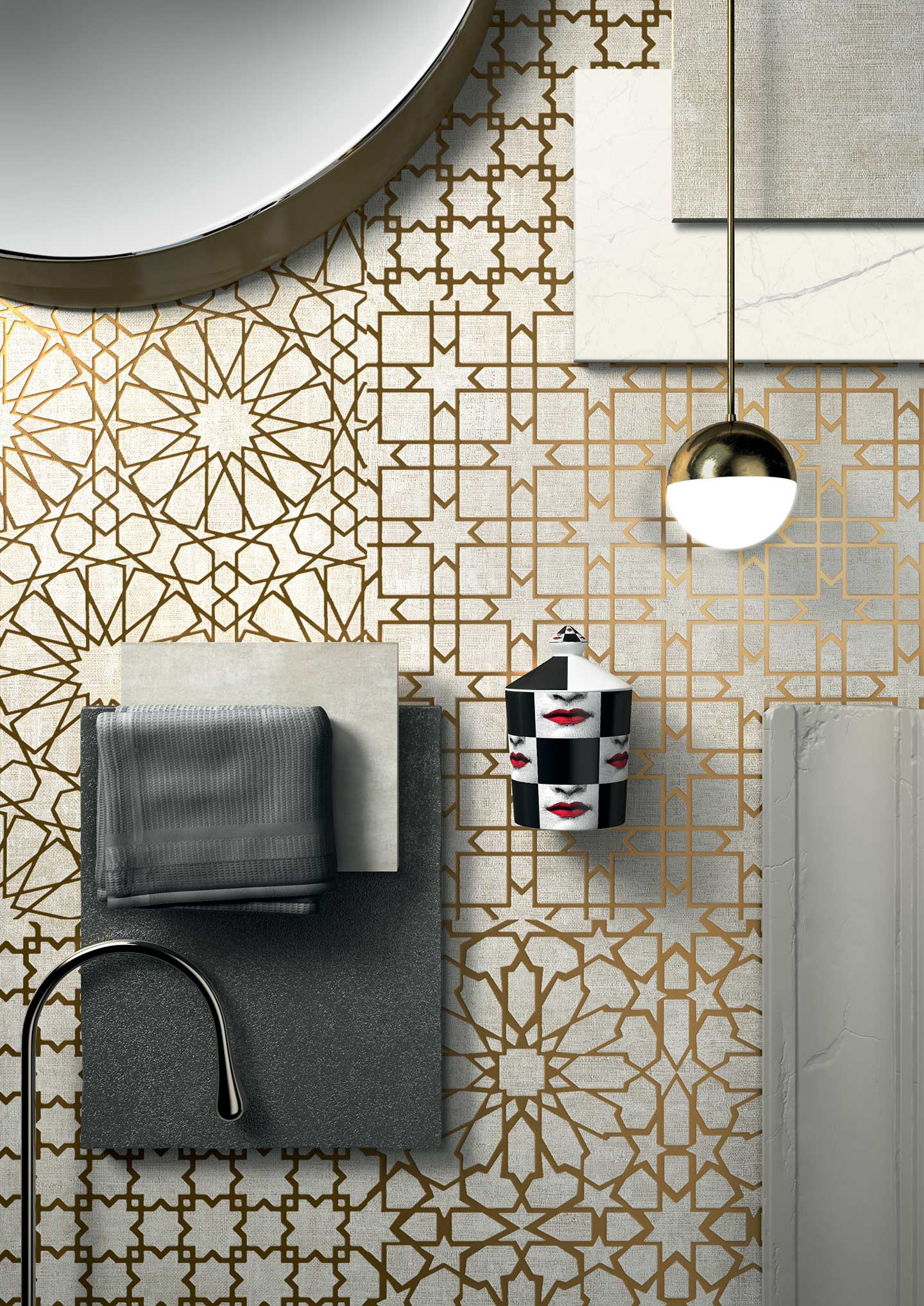 752615 Tesori Decoro Monile Grigio Bronzo 6mm 120x240 Cedit