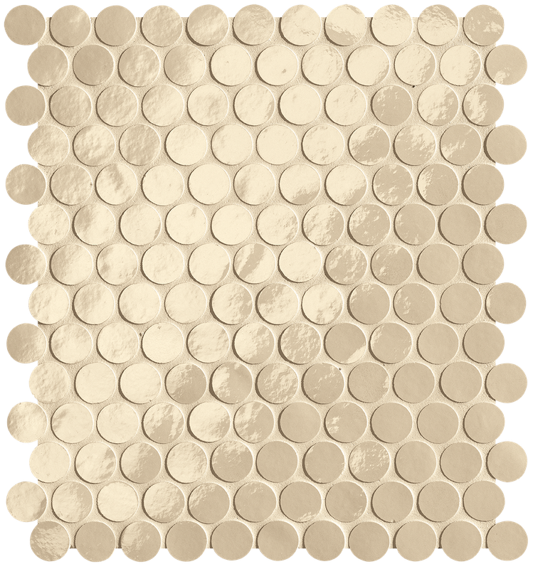 fROG Glim Beige Round Mosaico Brillante 29,5x32,5 FAP Ceramiche