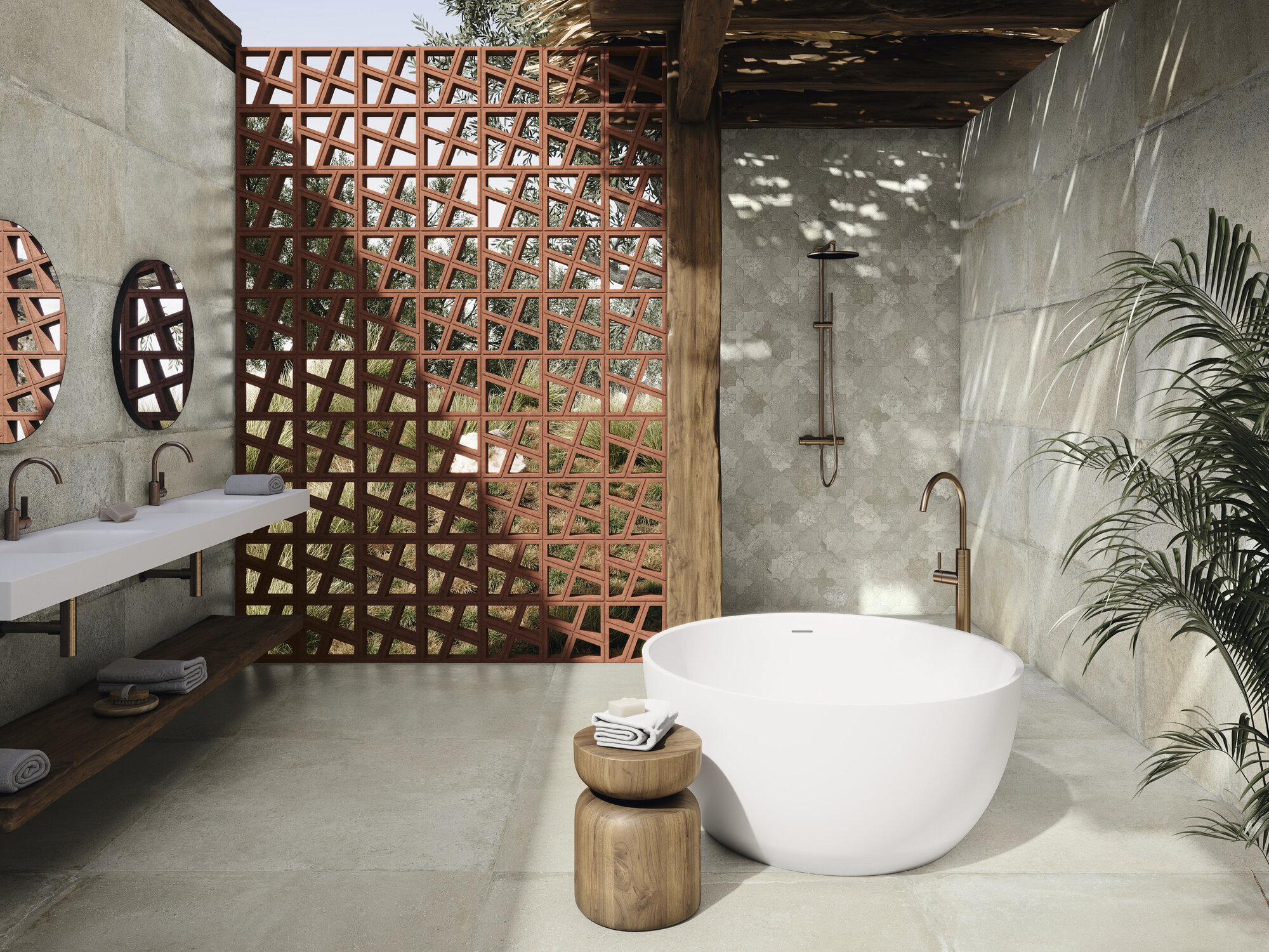 A042409 Palanzo Ecru Rect. 60x60 Ape Ceramica