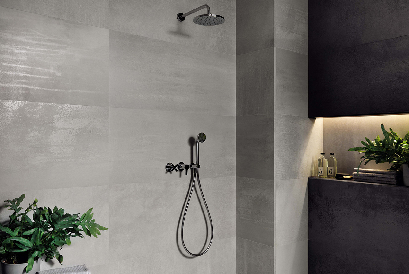 A0UT Blaze Iron Mosaico 3D Factory 29x29 Atlas Concorde