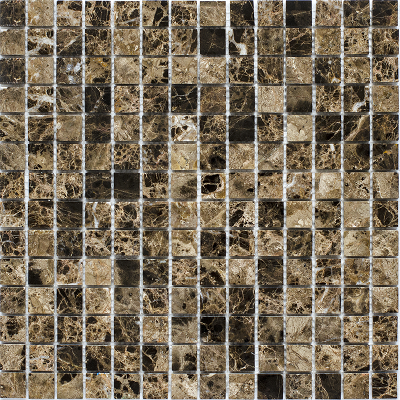 JMST023 Dark Emperador Polished 30.5x30.5 StarMosaic