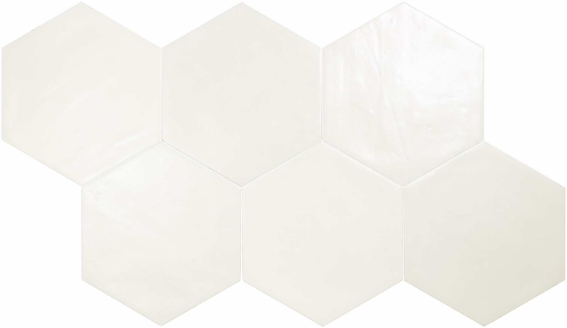 130056 Spark Hex White Matte 15x17.3 DNA Tiles фото 2