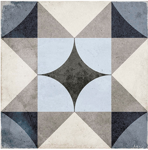 24410 ART NOUVEAU PALAIS BLUE 20*20 EQUIPE