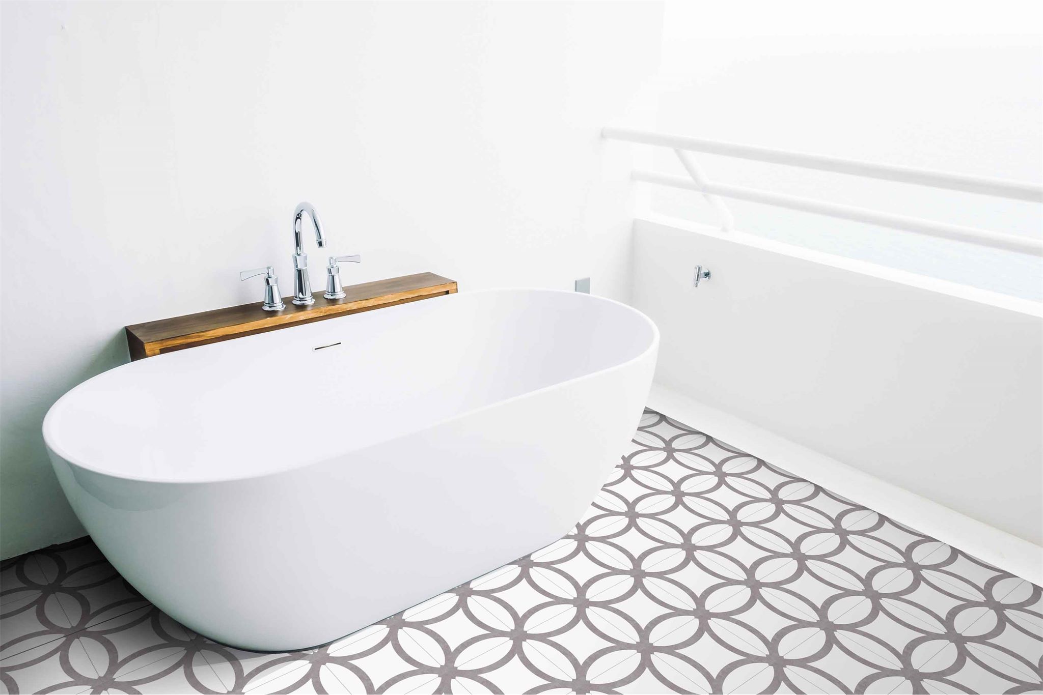 AB3690 District White 20x20 Mayolica
