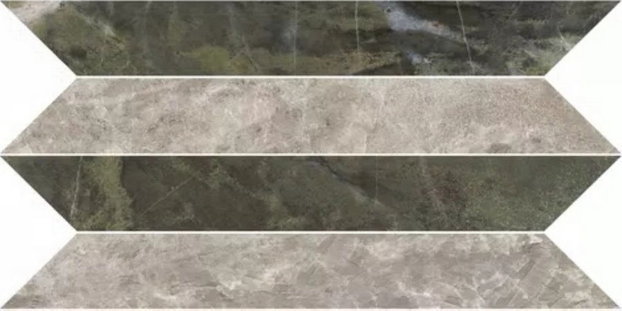 775657 Heritage Luxe Picket Mix Glossy 30x60 Rex Ceramiche