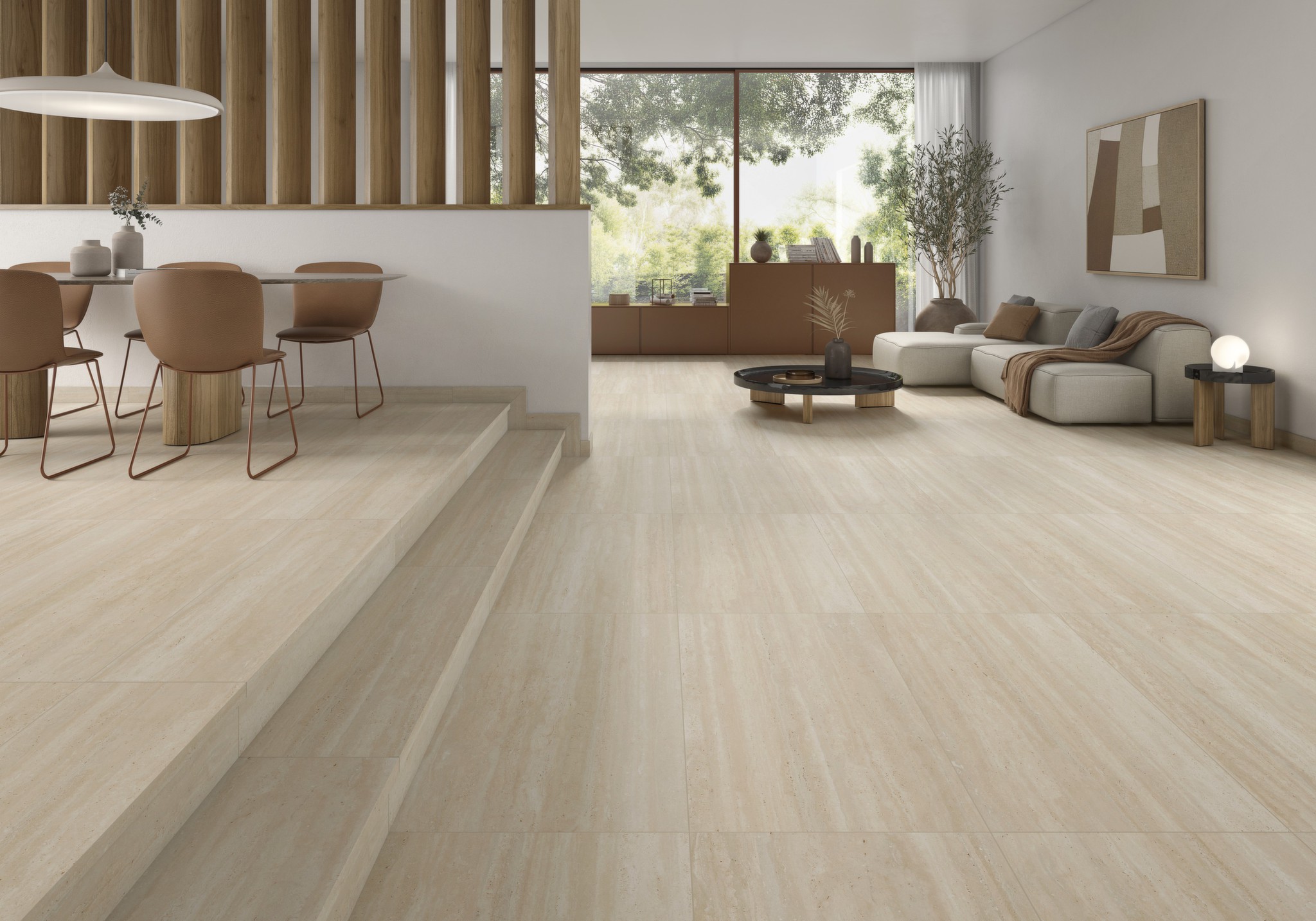 906710 Base Travis Beige Liso Rect. 59.7x119.7 Gres de Aragon фото 2