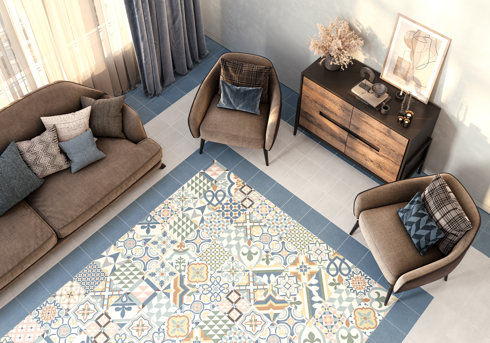 GP2020DNA09 Honey матовый 200x200x8 New Trend