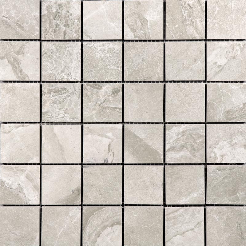 Mosaico Dolomite Cinder Plata (5x5) 30x30 Ceracasa