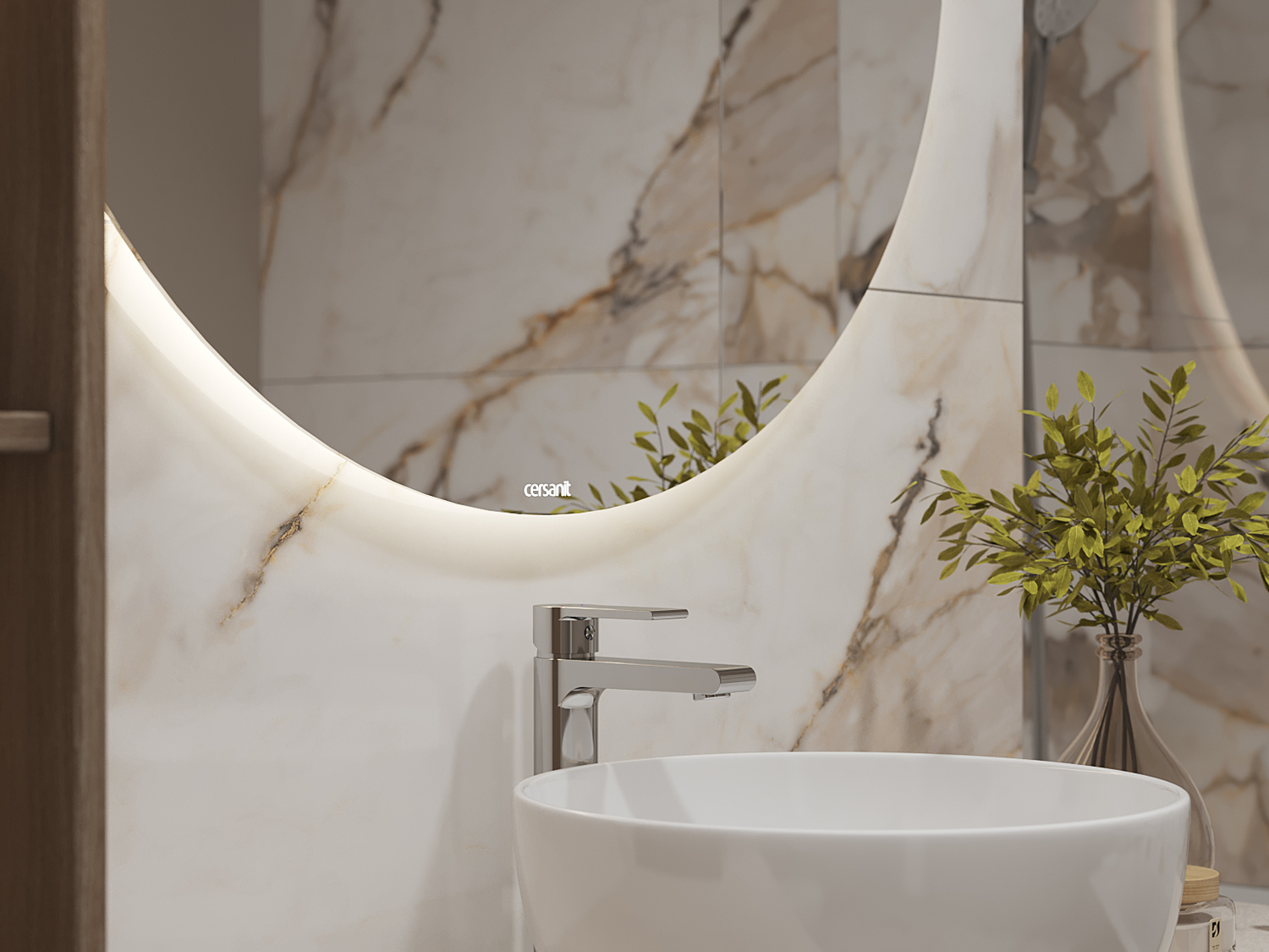 17432 Silvia полированный бежевый ректификат 60x120 Cersanit