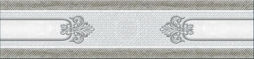 350 Бордюр Eclipse Grey 7x30 Eurotile Ceramica