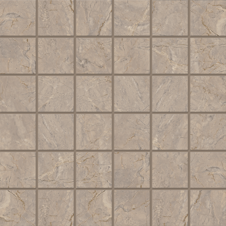 BR02 Bernini Beige Мозаика неполированная (5х5) 30x30 Estima