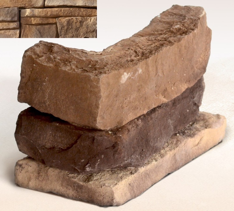 Колорадо 01-22 угловая 50х250(150)х125х30-60 (вариативный размер) Ecostone