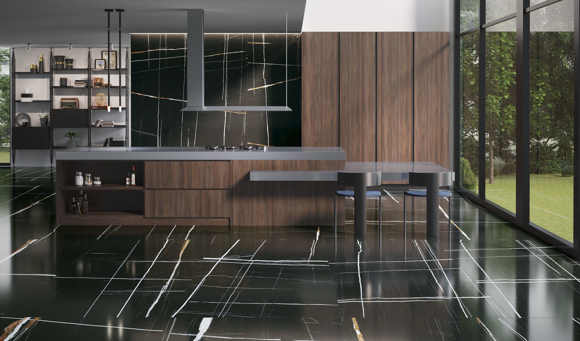 SG074902R Нестос серый светлый лаппатированный обрезной 119,5x320x1,1 Kerama Marazzi