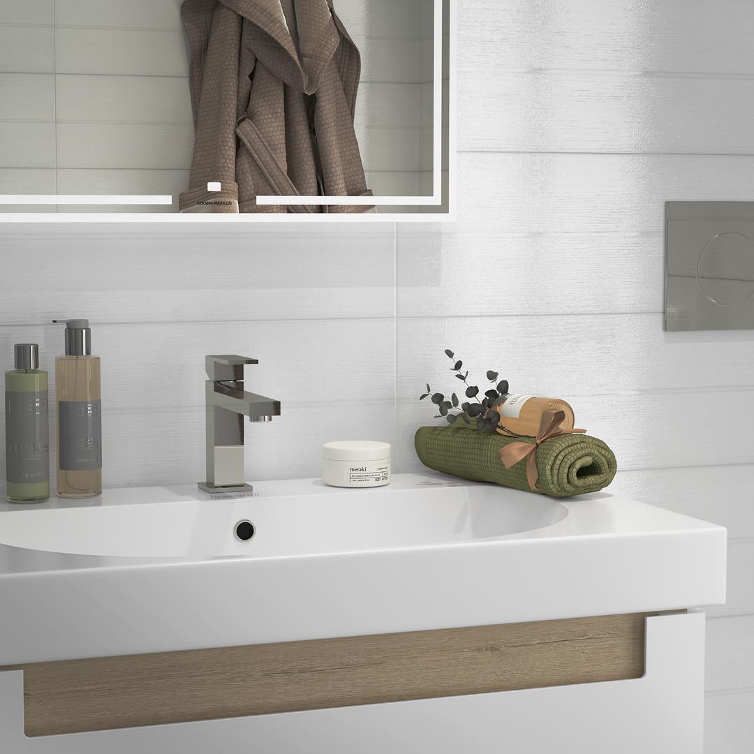 60167 Бьянка белый матовый мозаика 20x60x0.9 Kerama Marazzi