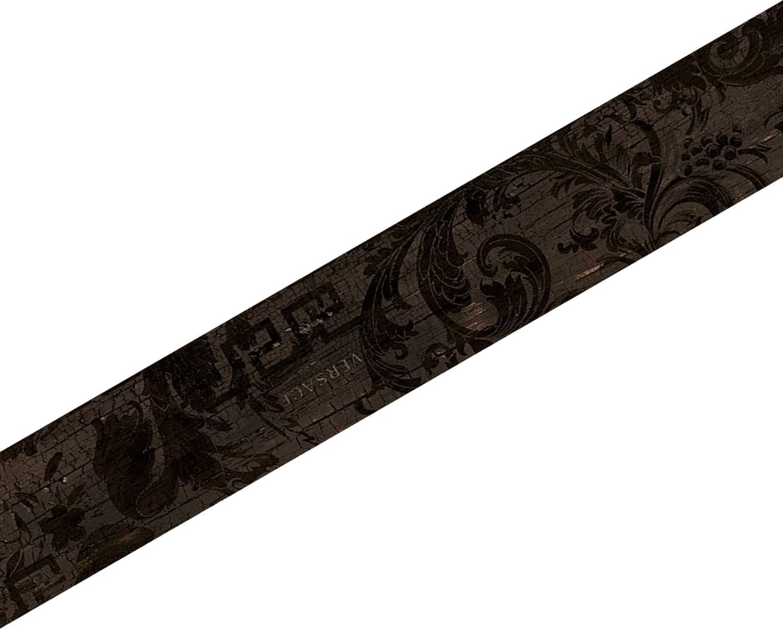 263241 Inserto decoro Chevron Brown 7,63x45 Versace (Gardenia Orchidea)