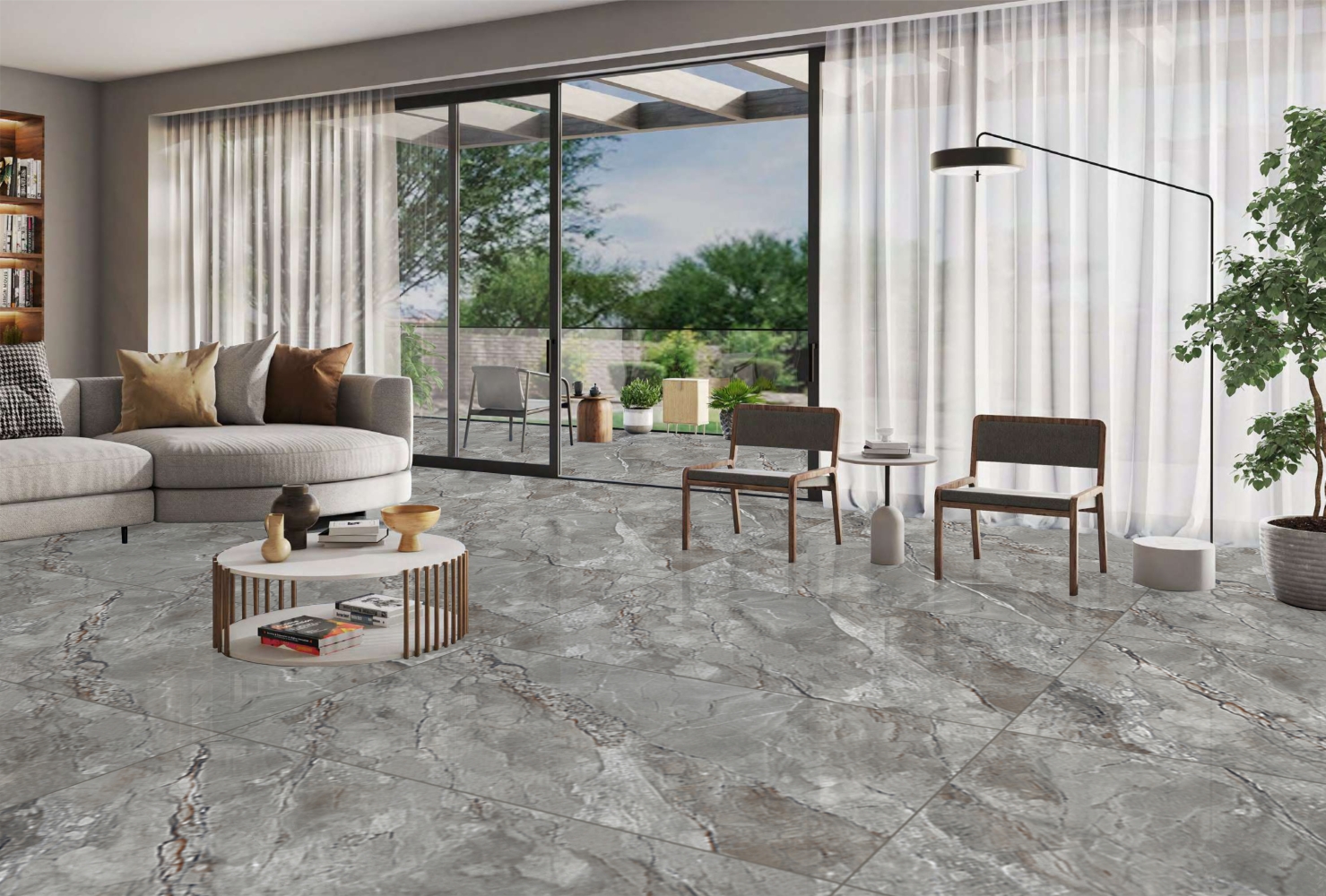 Suzlo Grey Glossy 60x120 Eurotile Ceramica