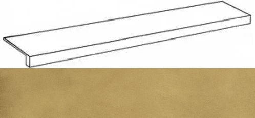 620070002346 Continuum Brass Gold Scalino Frontale 33x160 Italon