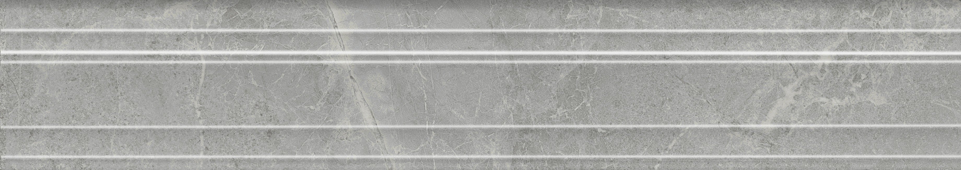 BLF021R Бордюр Багет Риальто дымчатый глянцевый обрезной 40x7,3x2,7 Kerama Marazzi