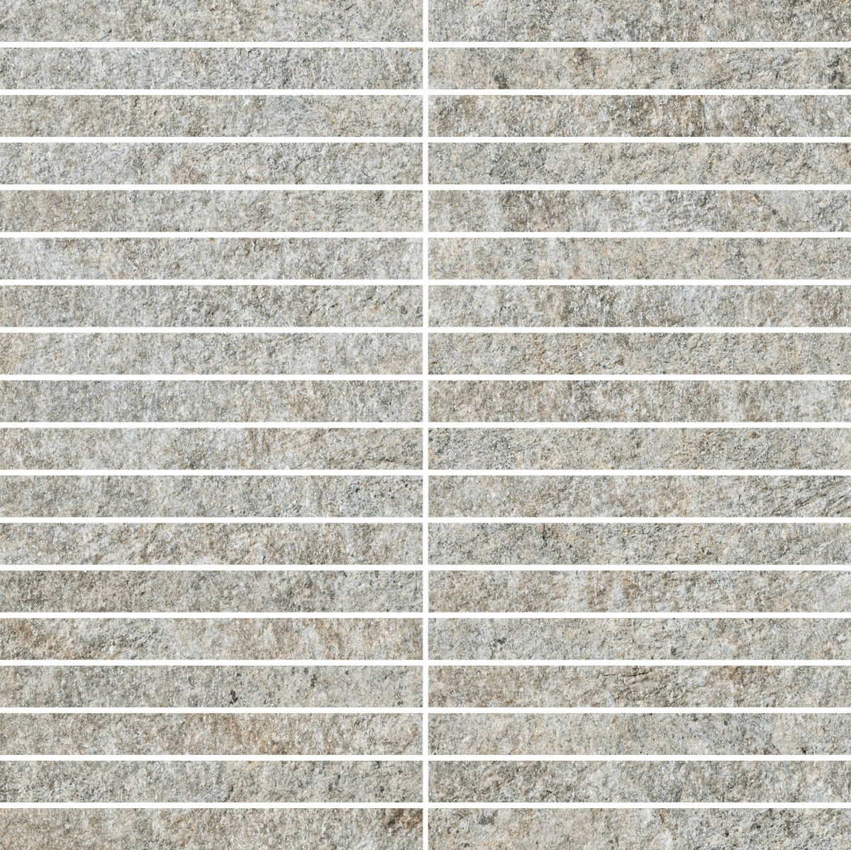 610110001364 Magma Silver Mosaico Strip 30x30 Italon