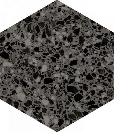 123381 Terrazzo Graphite 32x36.8 DNA Tiles