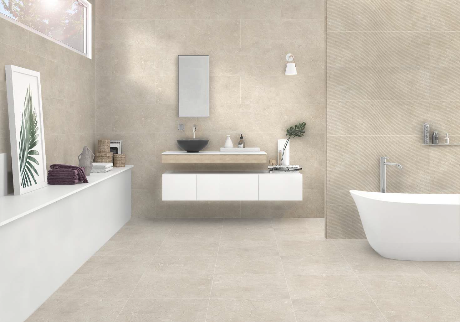 Arles Cream 45x45 Dualgres
