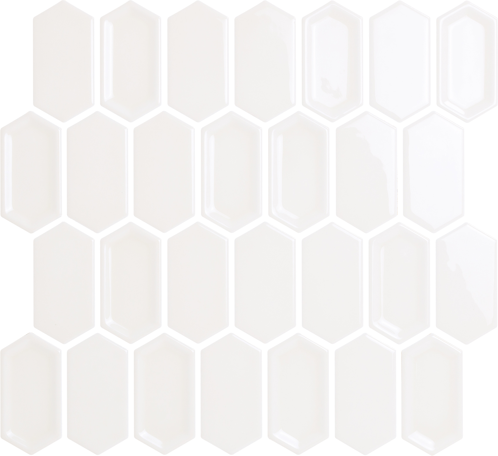 Crayon White glos 27.8x30.4 Caramelle Mosaic