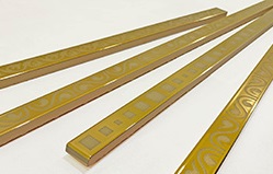 БК 159 Бордюр керамический черный люстрированный 1х60 Роскошная мозаика фото 5