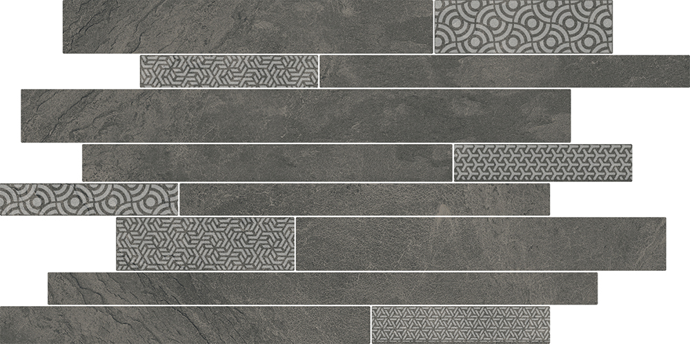 SBM011/SG458520 Ламелла серый темный мозаичный 50,2x25x8,5 Kerama Marazzi