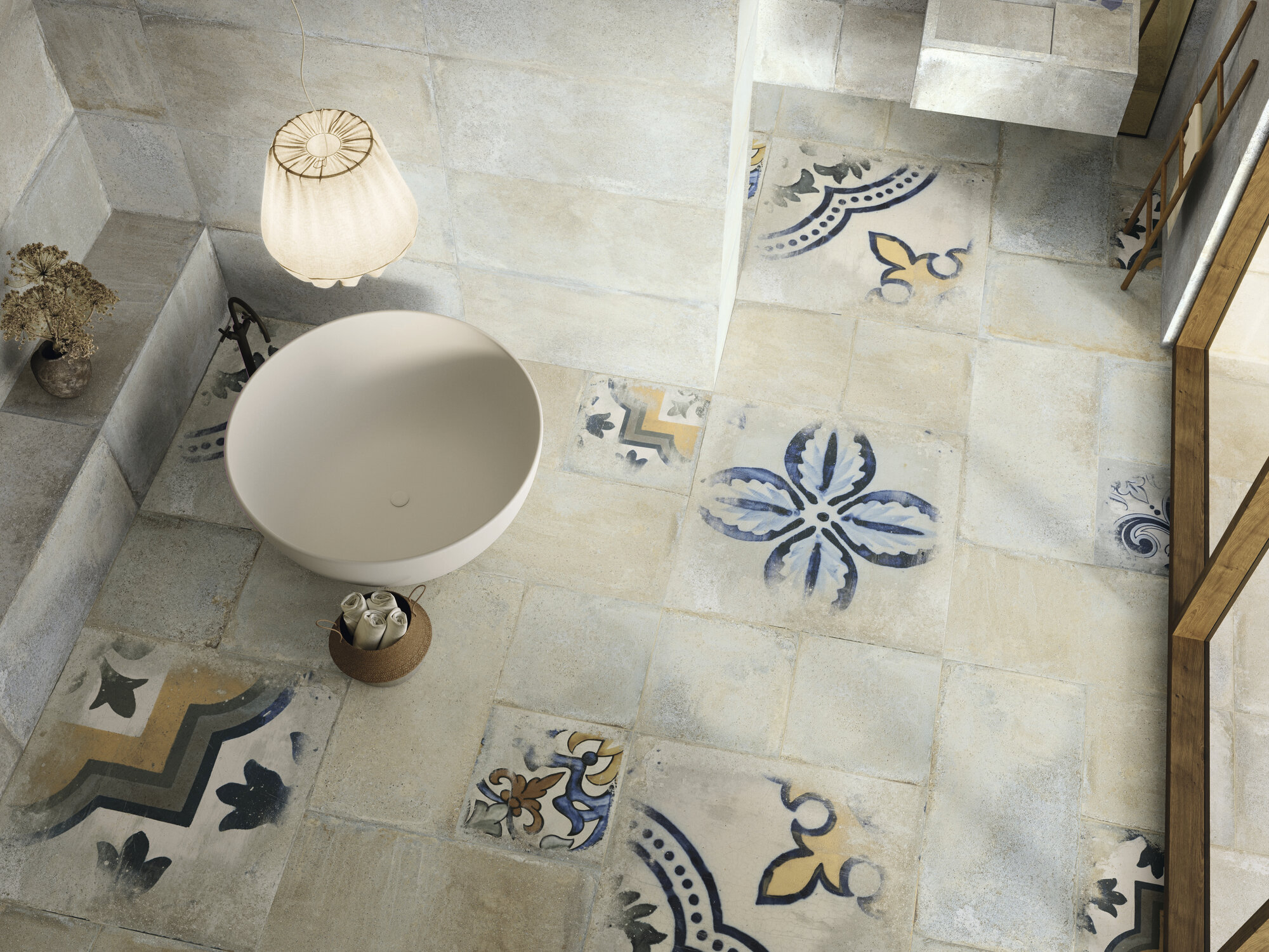 A042409 Palanzo Ecru Rect. 60x60 Ape Ceramica