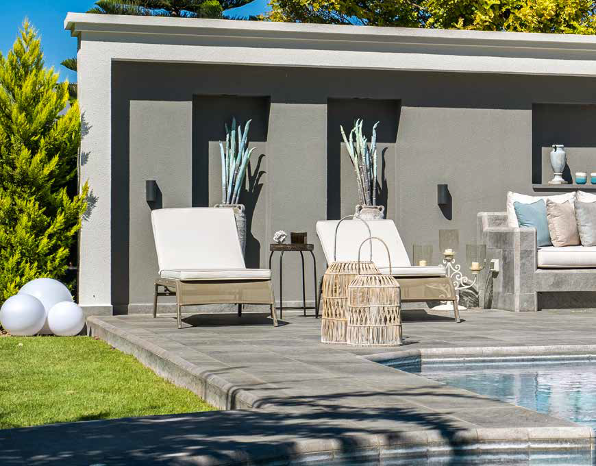 Внутренний угол закругленный Pool Garden Grey Handle 25x25 Serapool
