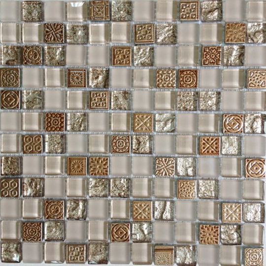 Glass Decor Monaco 2.3x2.3 30x30 Bars Crystal