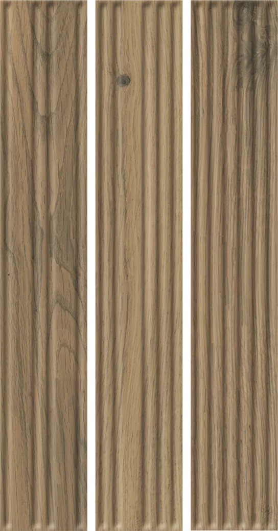 Carrizo Wood Elewacja Struktura Stripes Mix Mat 39,7x6,5 Paradyz фото 13