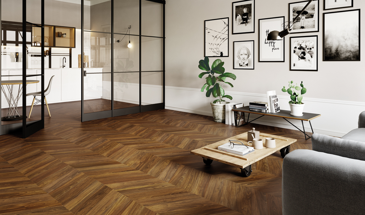 EFC0 SleekWood Beige Chevron 11x54 Emilceramica