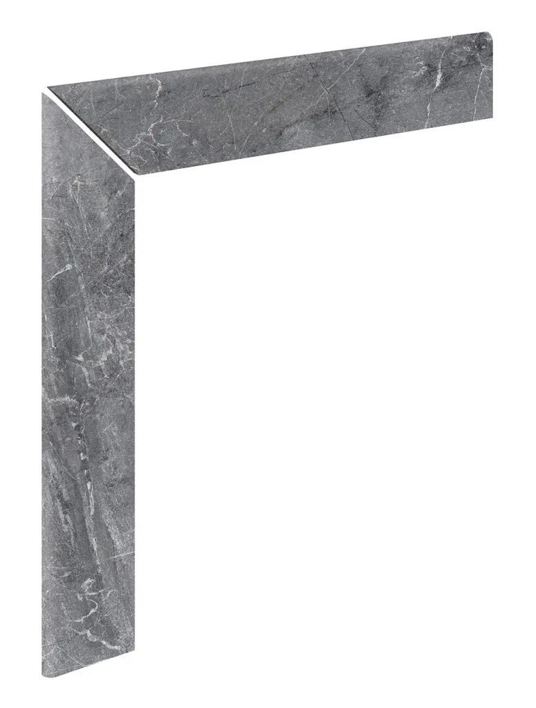 Плинтус для кантиковой ступени Marble 441 Ceniza R9 596х596х11 Kerastep