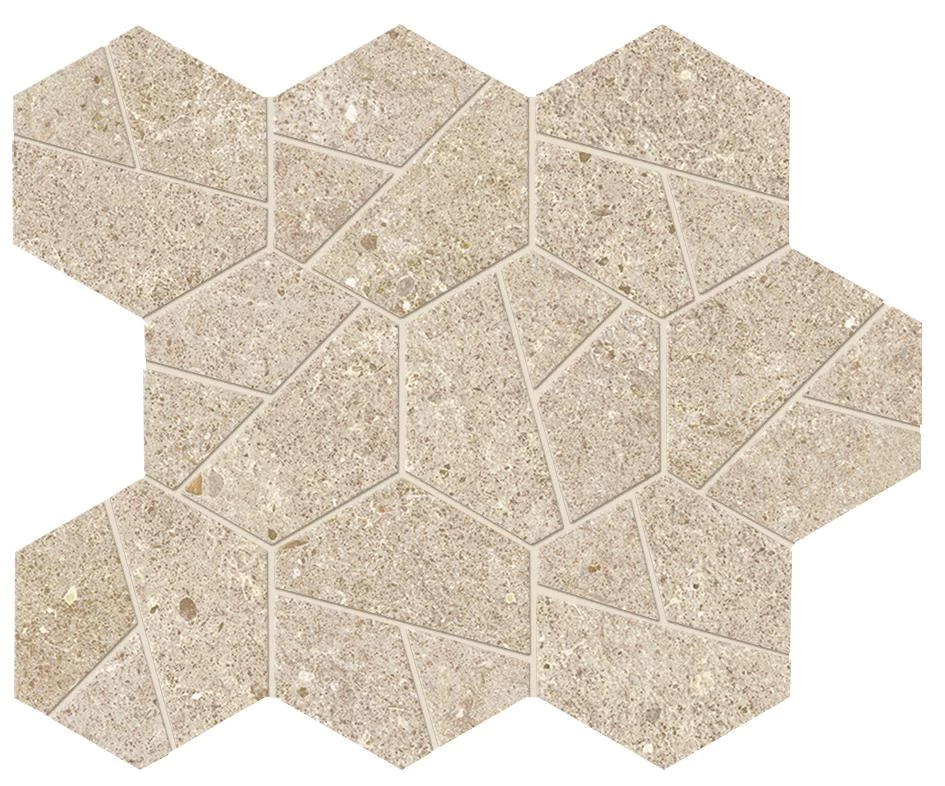 A7CV Boost Stone Cream Mosaico Hex 25x28,5 Atlas Concorde