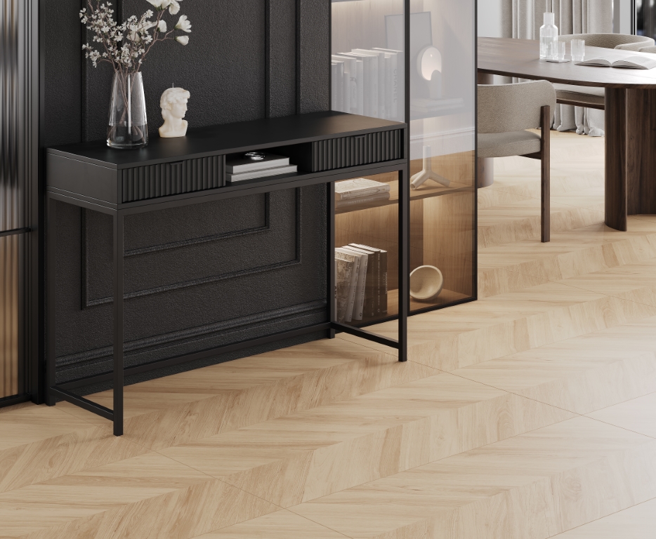 Wood Royal Almond Chevron бежевый матовый карвинг 60х120 Laparet
