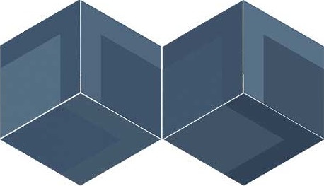 Flow Diamond Decor Blue 14x24 WOW