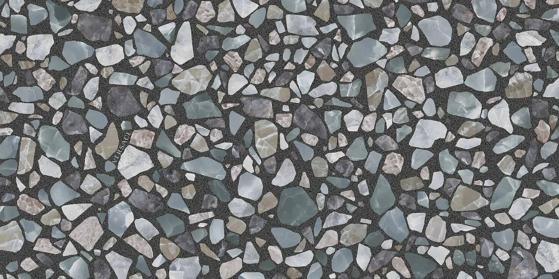 PF60013148 Gemstone Dark Shards Lux Rett 9mm 60x120 Versace (Gardenia Orchidea) фото 4