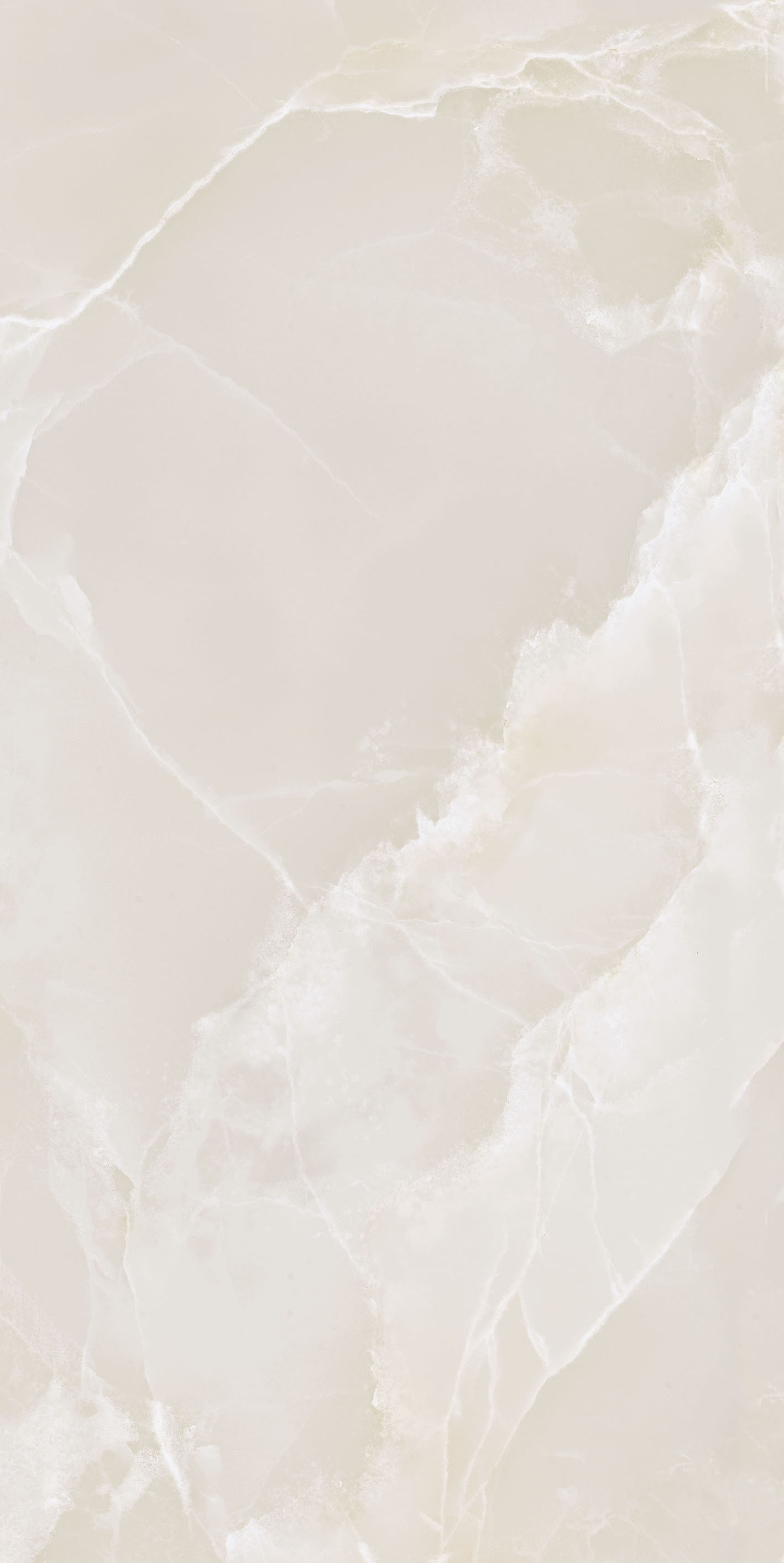 778831 Eccentric Luxe Cloudy White Glossy 6mm 60x120 Rex Ceramiche