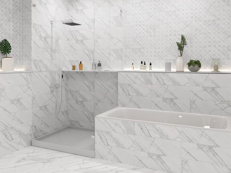 6246-0037 Pulse Бело-серый 45x45 Global Tile