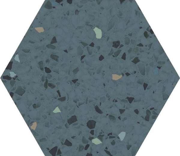 EC. Inspire blue hex 20x24 Ecoceramic