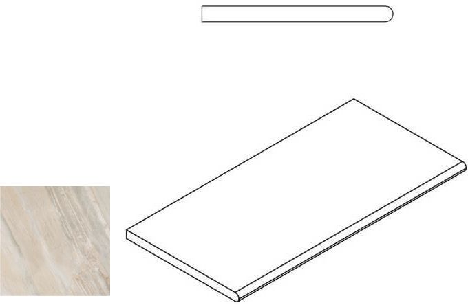620090000201 WHITE BORDO ROUND 30x60 Italon